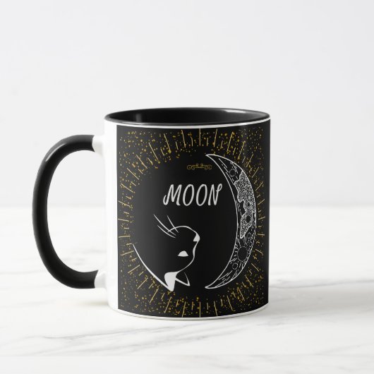 Mug Lune et chat, Céleste (Gauche)