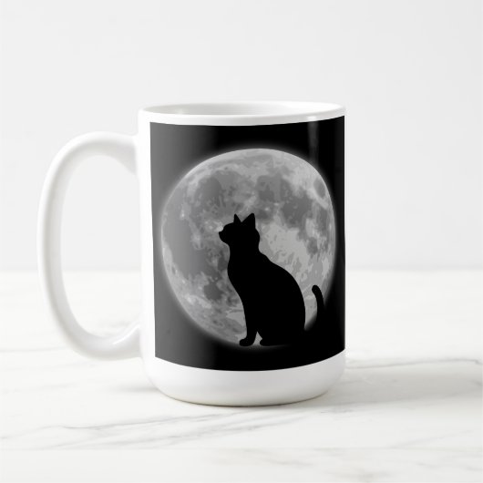 Mug Lune et chat noir (Gauche)