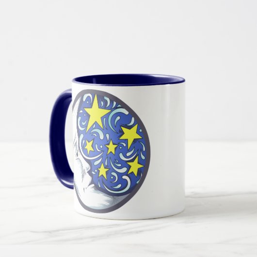 Mug Lune et étoiles (Devant gauche)