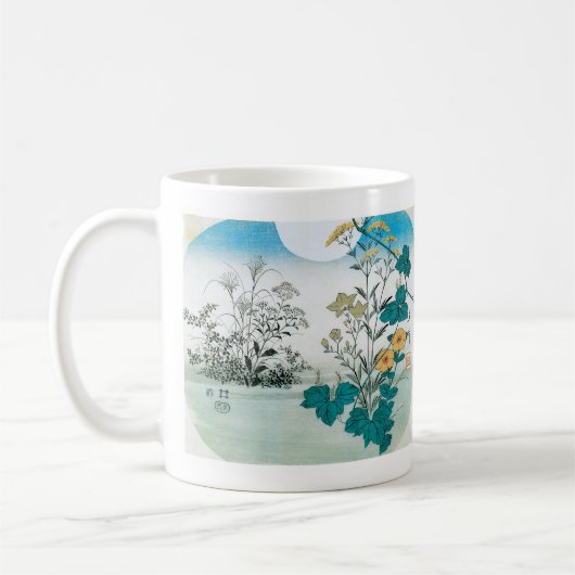 Mug Lune et fleurs (Gauche)