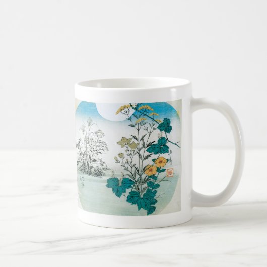 Mug Lune et fleurs (Droite)