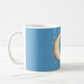 Mug Lune Étoiles Cieux Or Aqua (Gauche)