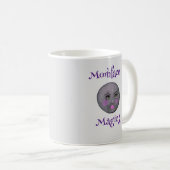 Mug Lune face ruban violet lupus (Devant droit)