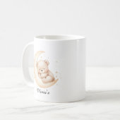 Mug Lune Ours Endormi Personnalisé (Devant gauche)