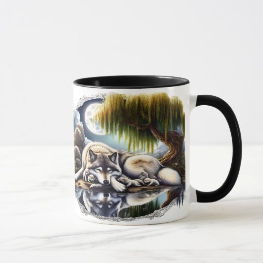 Mug Lune Sérénité Un Loup Slumpteur (Droite)