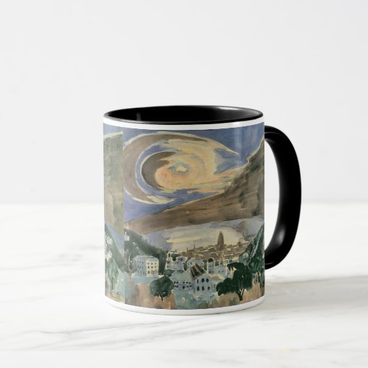 Mug Lune sur Barcelone par Walter Gramatte (Devant droit)