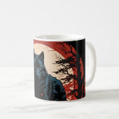 Mug Lune Wolfs de minuit (Devant droit)