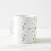 Mug lunes de cheville de minuit et étoiles personnalis (Devant gauche)