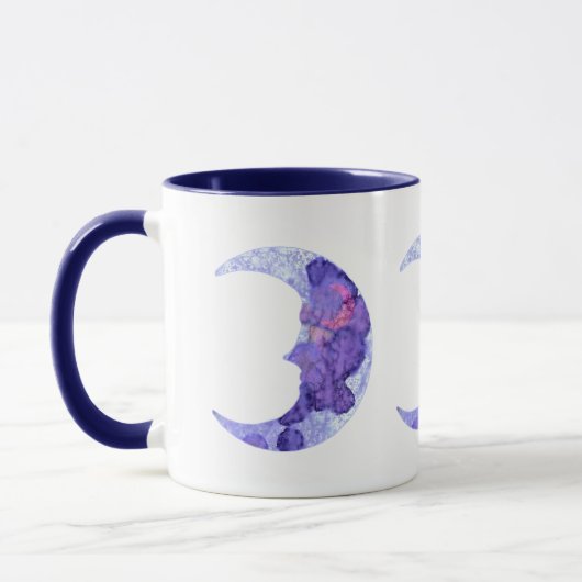 Mug Lunes de croissant peintes (Gauche)