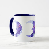 Mug Lunes de croissant peintes (Devant gauche)