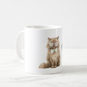 Mug Lunettes à monture marron crème chat cool menthe n (Devant gauche)