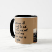 Mug Lunettes de chat amusantes (Devant gauche)