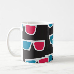 Mug Lunettes de cinéma 3D : Motif sans couture