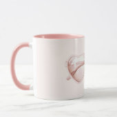 Mug Lunettes de cœur rose Amour (Gauche)