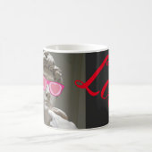 Mug Lunettes de couleur rose de la Saint-Valentin (Centre)