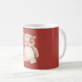 Mug Lunettes de fraise Hibou (Devant droit)