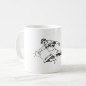 Mug Lunettes de lanterne verte vers le bas (Devant gauche)