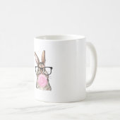 Mug Lunettes de lapin mignon Bubble Gum Jour de Pâques (Devant droit)