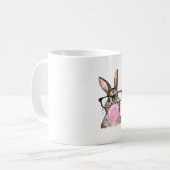 Mug Lunettes de lapin mignon Bubble Gum Jour de Pâques (Devant gauche)
