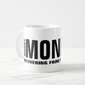 Mug Lunettes de lundi drôle de bureau (Devant gauche)