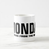 Mug Lunettes de lundi drôle de bureau (Centre)