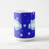 Mug Lunettes de ski Danse de flocon de neige  (Centre)