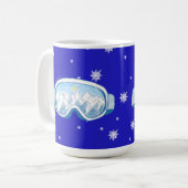 Mug Lunettes de ski Danse de flocon de neige  (Devant gauche)