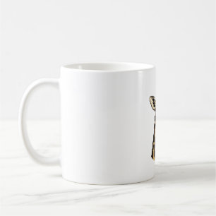 Mug Lunettes de soleil à cœur de girafe gravé vintage