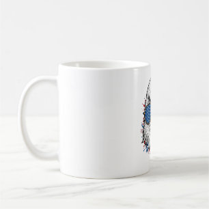 Mug Lunettes de soleil aigle patriotique Vintage Vecto