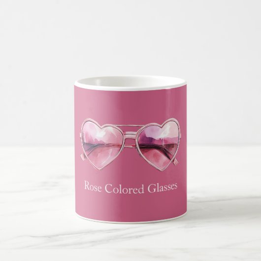 Mug Lunettes de soleil aux cœurs roses (Centre)