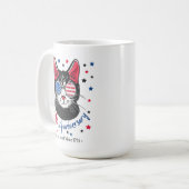 Mug Lunettes de soleil avec drapeau américain pour le (Devant gauche)