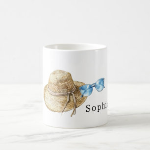Mug Lunettes de soleil bleues Travel noeuds chapeaux d