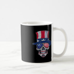 Mug Lunettes de soleil Crâne de Sucre Drapeau USA Fête