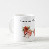 Mug Lunettes de soleil de couleur rose (Devant gauche)