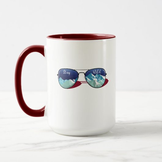 Mug Lunettes de soleil de montagne (Gauche)
