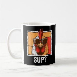 Mug Lunettes de soleil de poulet Ferme animale Drôle p