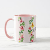 Mug Lunettes de soleil Fleurs d'ananas tropical (Gauche)