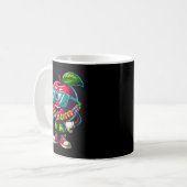 Mug Lunettes de soleil hawaïennes buvant un coco d'été (Devant gauche)