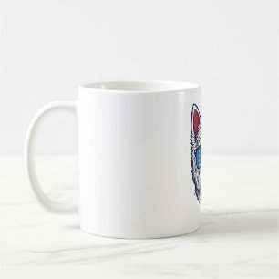 Mug Lunettes de soleil pour chien Westie patriotiques 