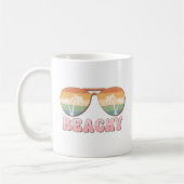 Mug Lunettes de soleil Retro Rainbow Beachy avec palmi (Gauche)