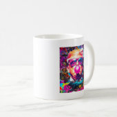 Mug Lunettes de soleil rose gomme à bulle avec Graffit (Devant droit)