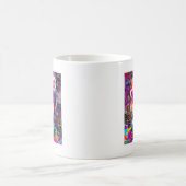 Mug Lunettes de soleil rose gomme à bulle avec Graffit (Centre)
