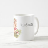 Mug Lunettes de soleil tropicales à l'ananas (Devant droit)