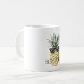 Mug Lunettes de soleil tropicales Pineapple Sunshine (Devant gauche)