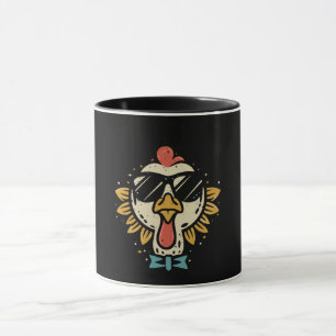 Mug Lunettes de soleil visage de dinde shades drôles d