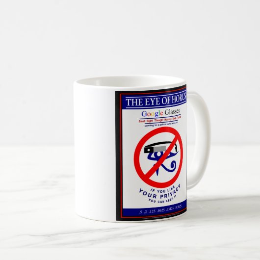 Mug Lunettes Google (Devant droit)