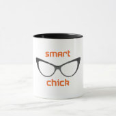 Mug Lunettes intelligentes de geek de poussin (Centre)