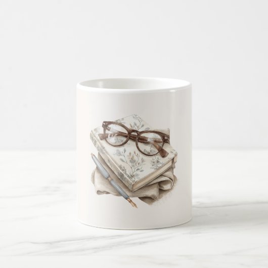 Mug Lunettes Journal Floral (Centre)