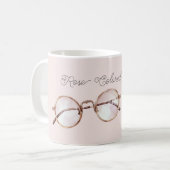 Mug Lunettes teintées de rose rose (Devant gauche)