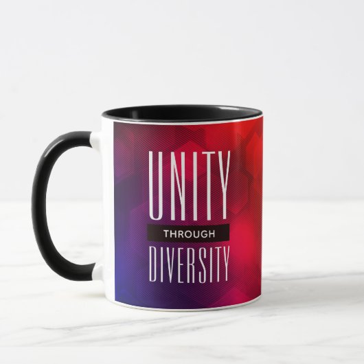 Mug L'unité stylisée par la diversité (Gauche)